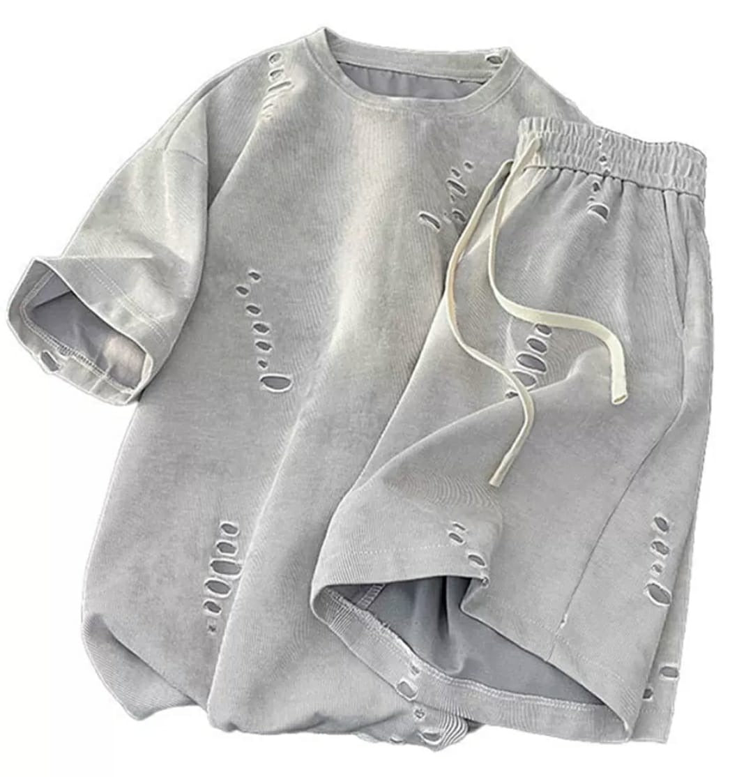 Men’s T-Shirt & Shorts Set with a Unique Modern Design