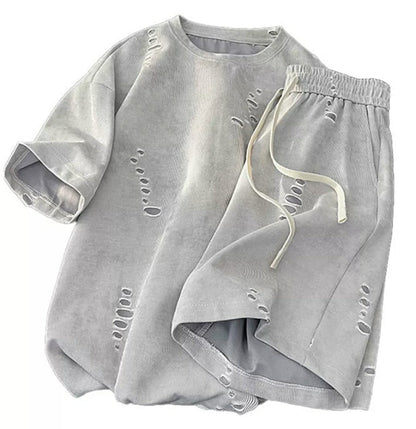 Men’s T-Shirt & Shorts Set with a Unique Modern Design