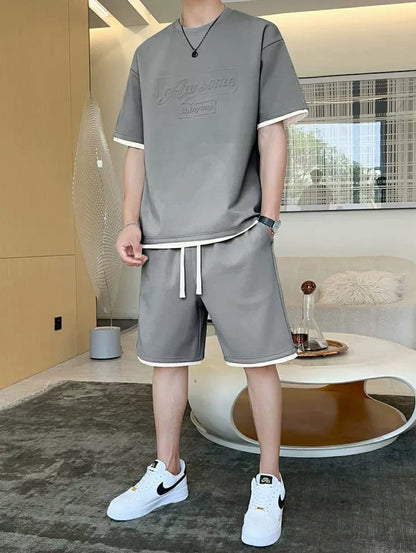Modern Men’s Summer Set (T-Shirt & Shorts)