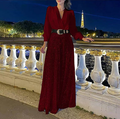 Luxury Sequin Evening Maxi Dress for Women
