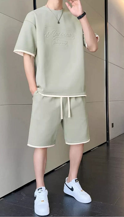 Modern Men’s Summer Set (T-Shirt & Shorts)