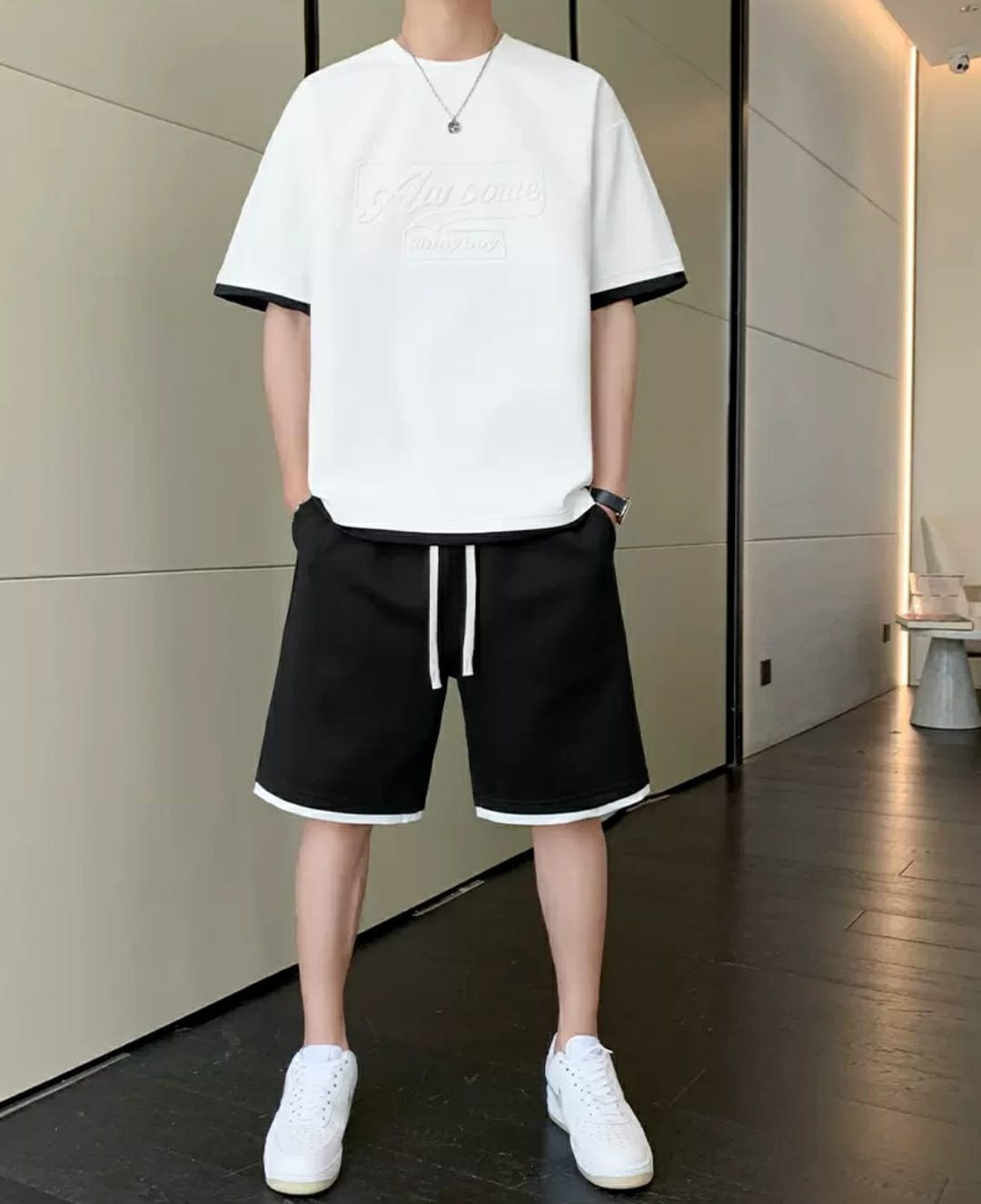 Modern Men’s Summer Set (T-Shirt & Shorts)