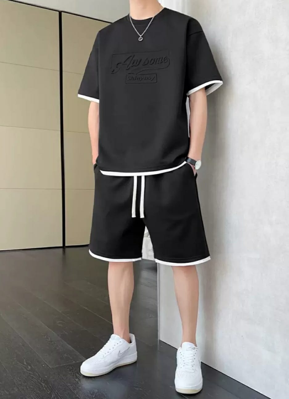 Modern Men’s Summer Set (T-Shirt & Shorts)